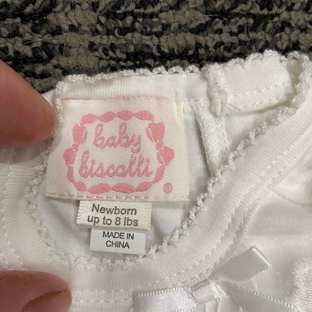 Baby biscotti christening gown